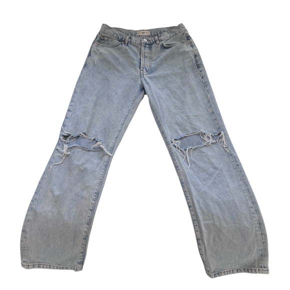 Mango Ripped Blue Jeans - Picture 1 of 8
